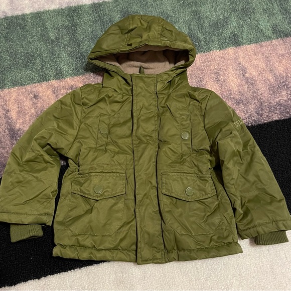 Sz 2 Colloky Toddlers Olive Green Coat - Picture 1 of 6